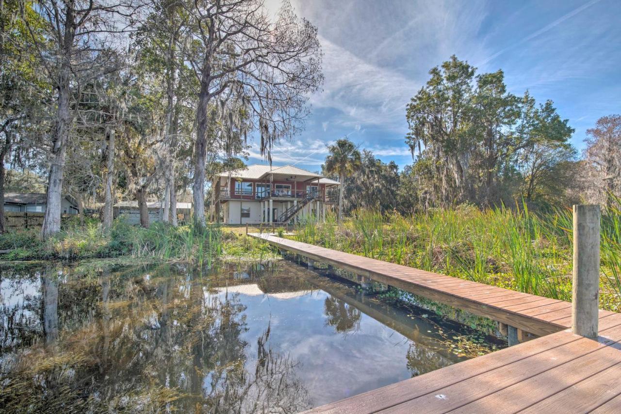Lakefront Crystal River Home With Private Dock! Экстерьер фото